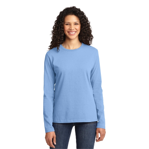 Port & Company Ladies Long Sleeve Core Cotton Tee. | Brand Makers