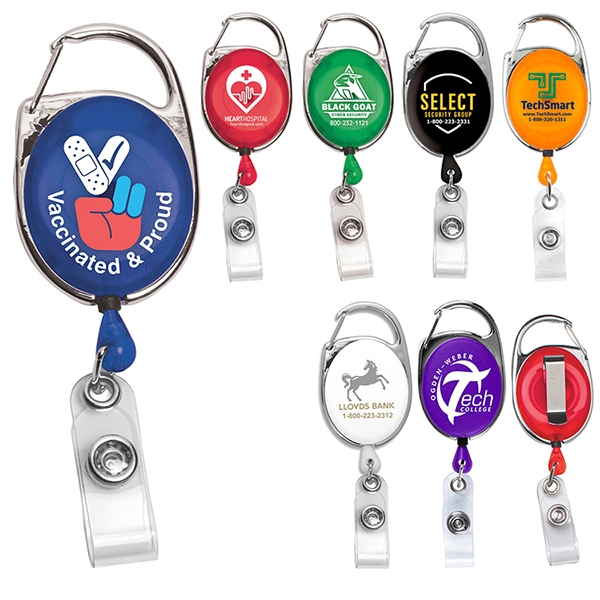 Carabiner Retractable Badge Holder